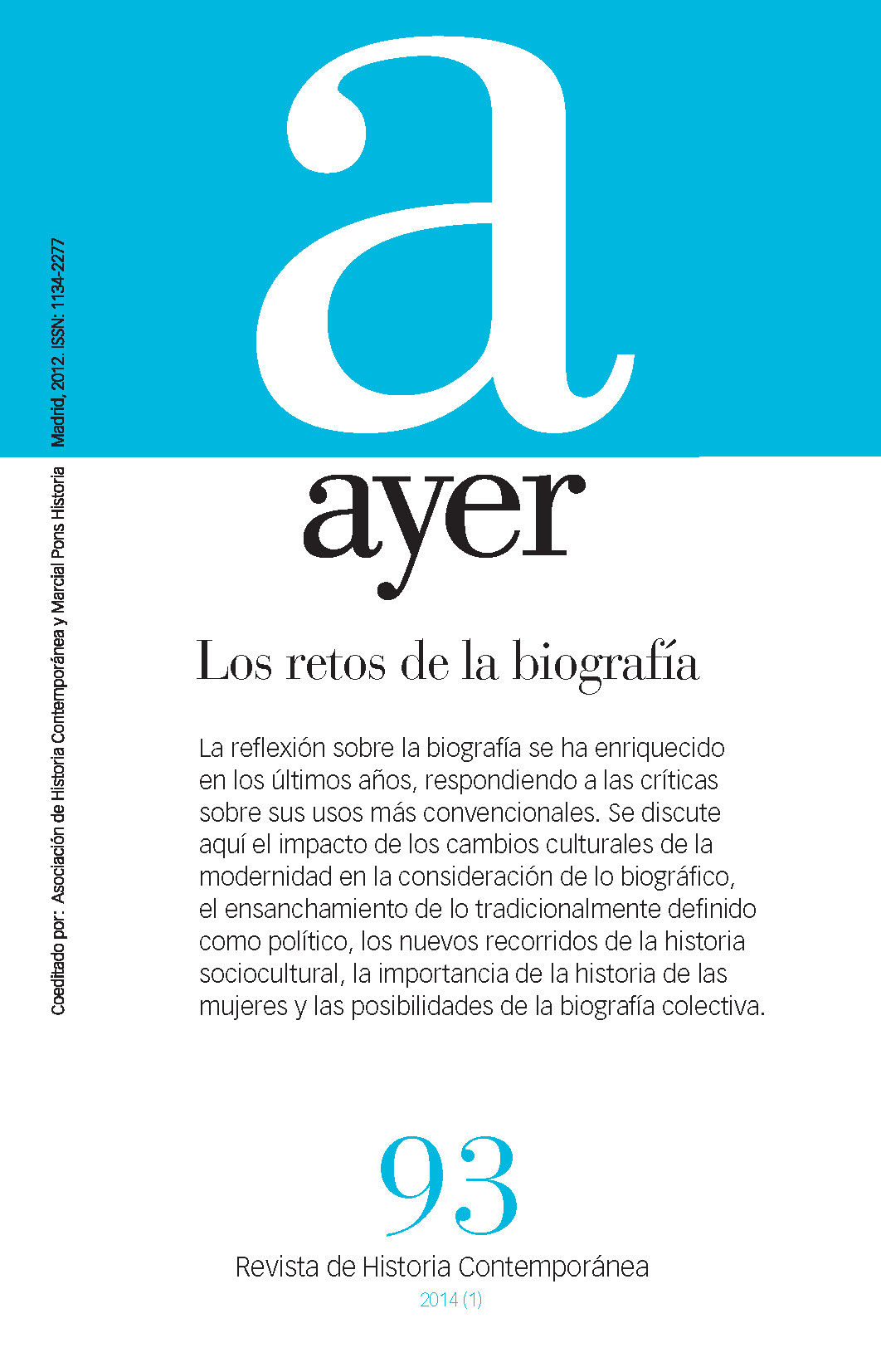 RETOS DE LA BIOGRAFÍA, LOS (AYER 93). AYER 93