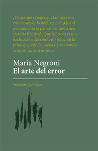 EL ARTE DEL ERROR. 