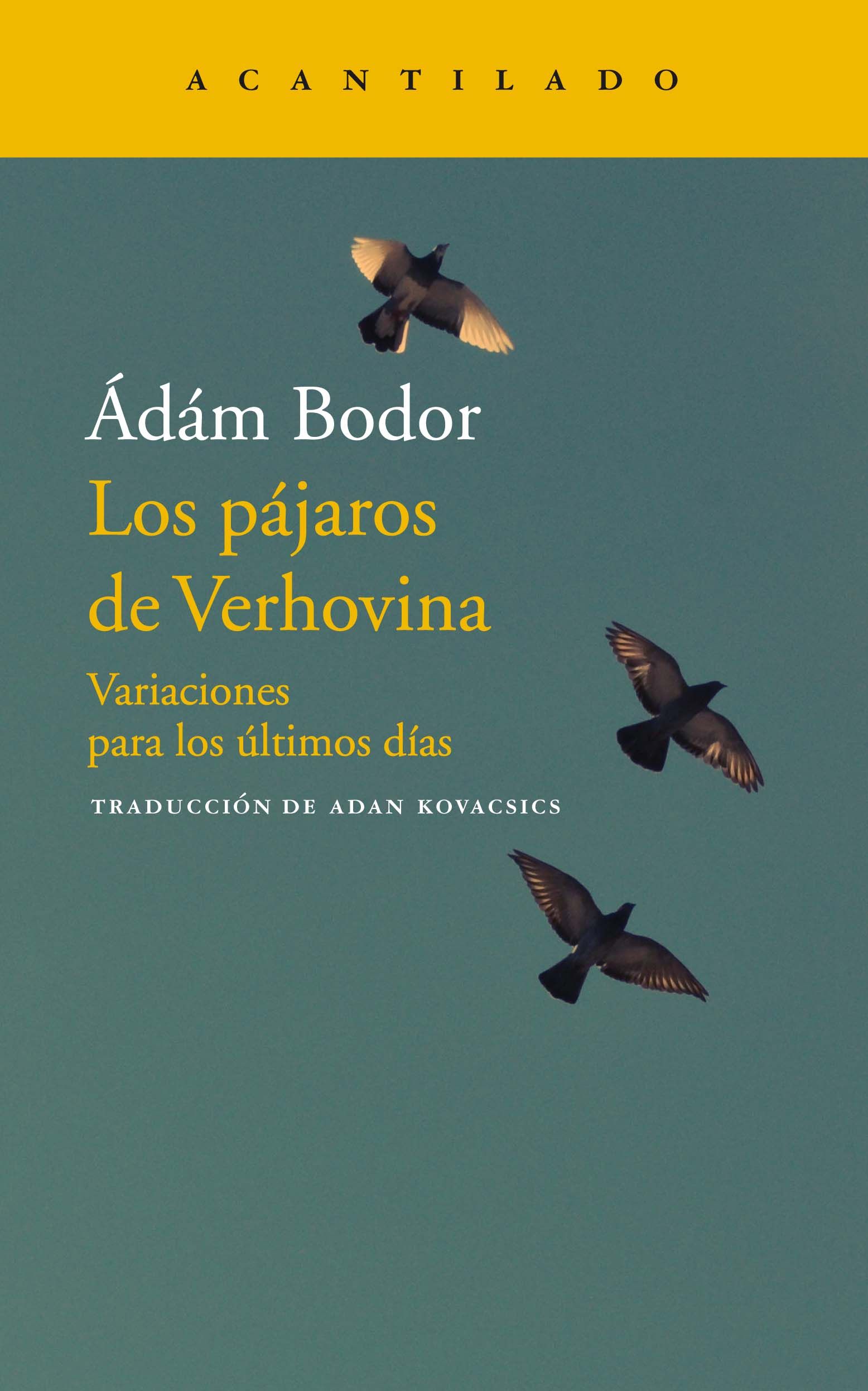 LOS PÁJAROS DE VERHOVINA. VARIACIONES PARA LOS ÚLTIMOS DÍAS