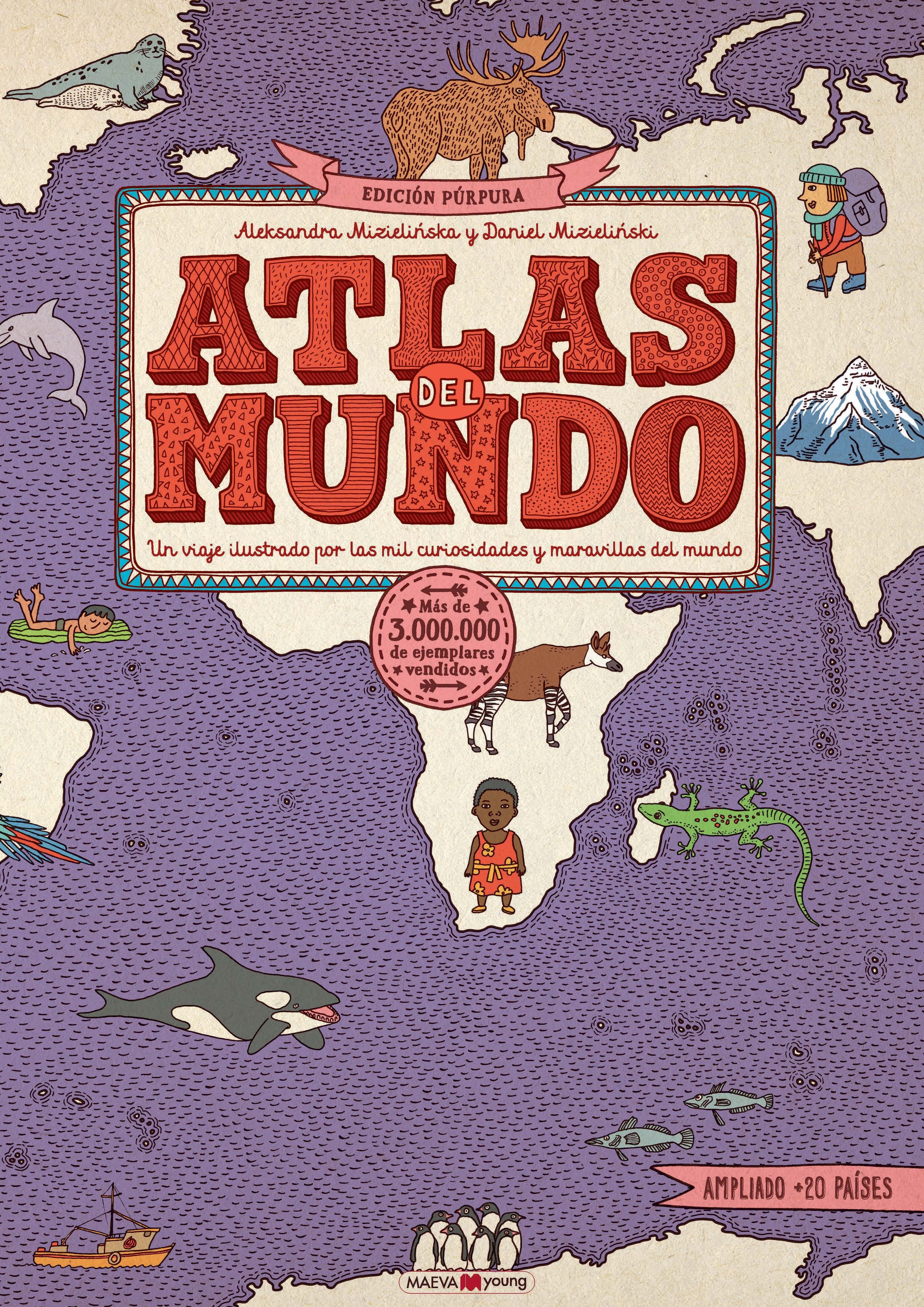 ATLAS DEL MUNDO. EDICIÓN PÚRPURA. ¡EL ATLAS DEL MUNDO AHORA ES MÁS GRANDE!