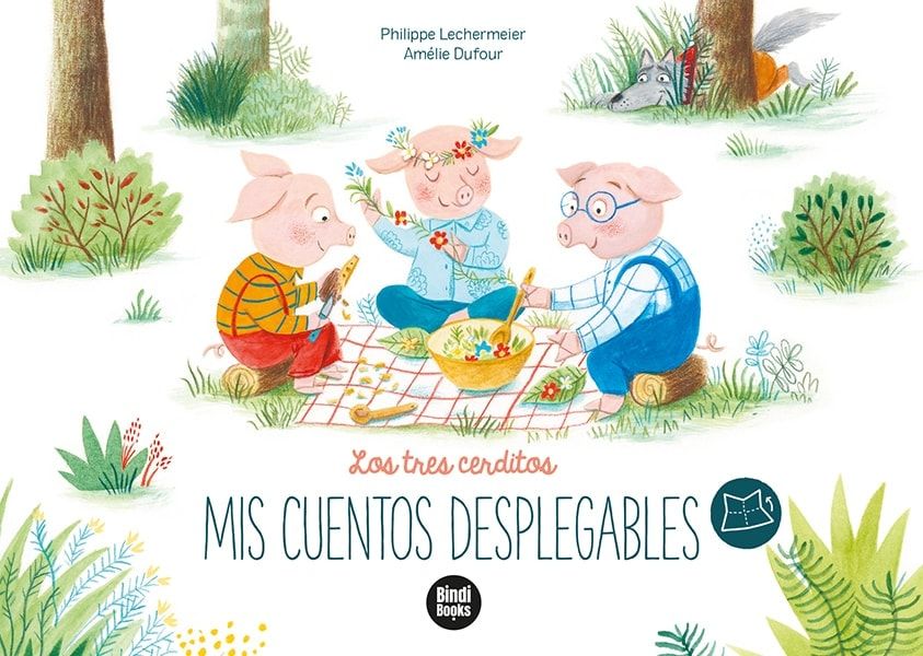 LOS TRES CERDITOS. ¡DESPLIEGA LAS PÁGINAS Y ADÉNTRATE EN EL CORAZÓN DEL CUENTO!