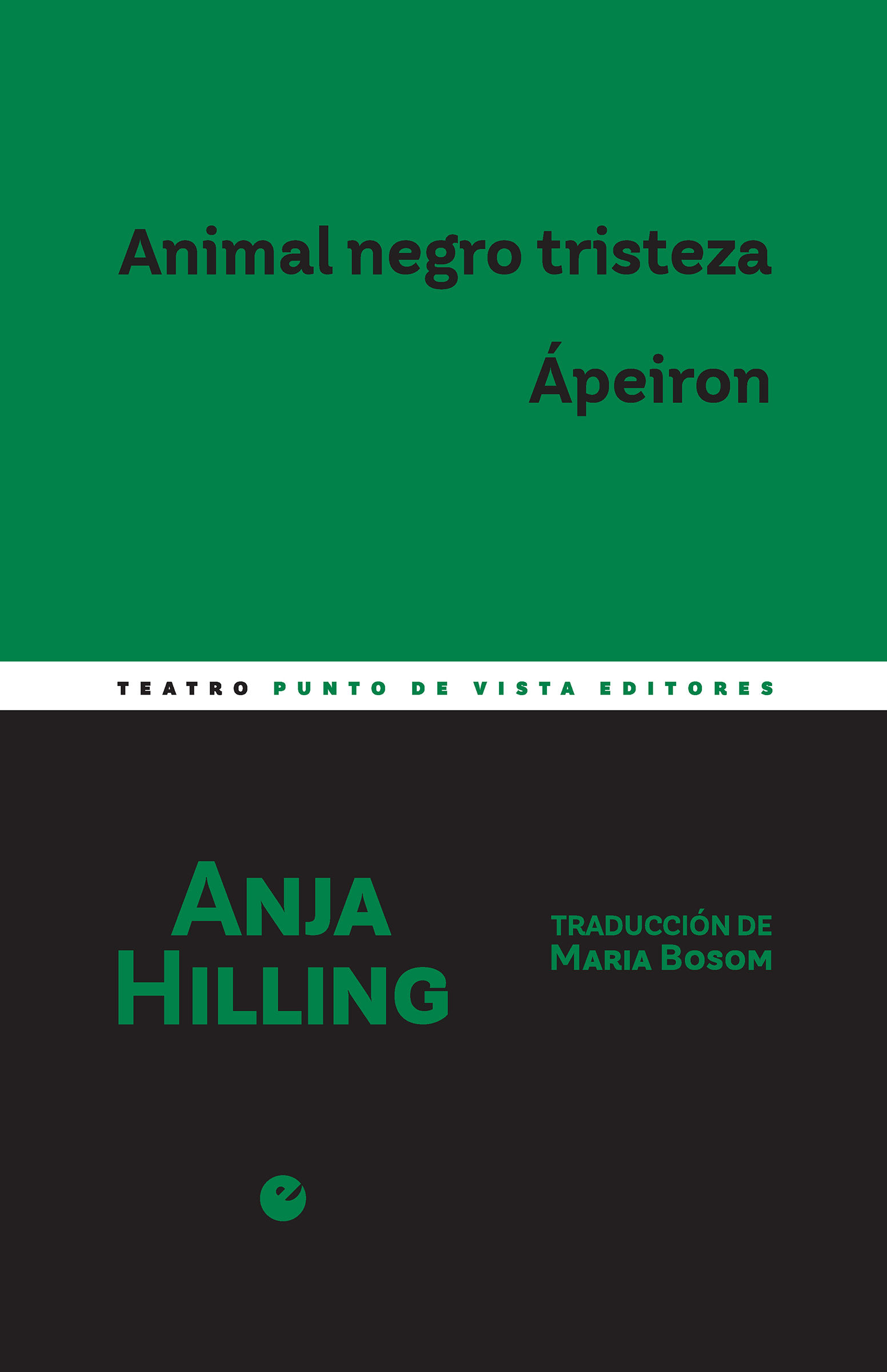 ANIMAL NEGRO TRISTEZA. ÁPEIRON. 