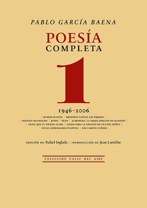 POESÍA COMPLETA, 1