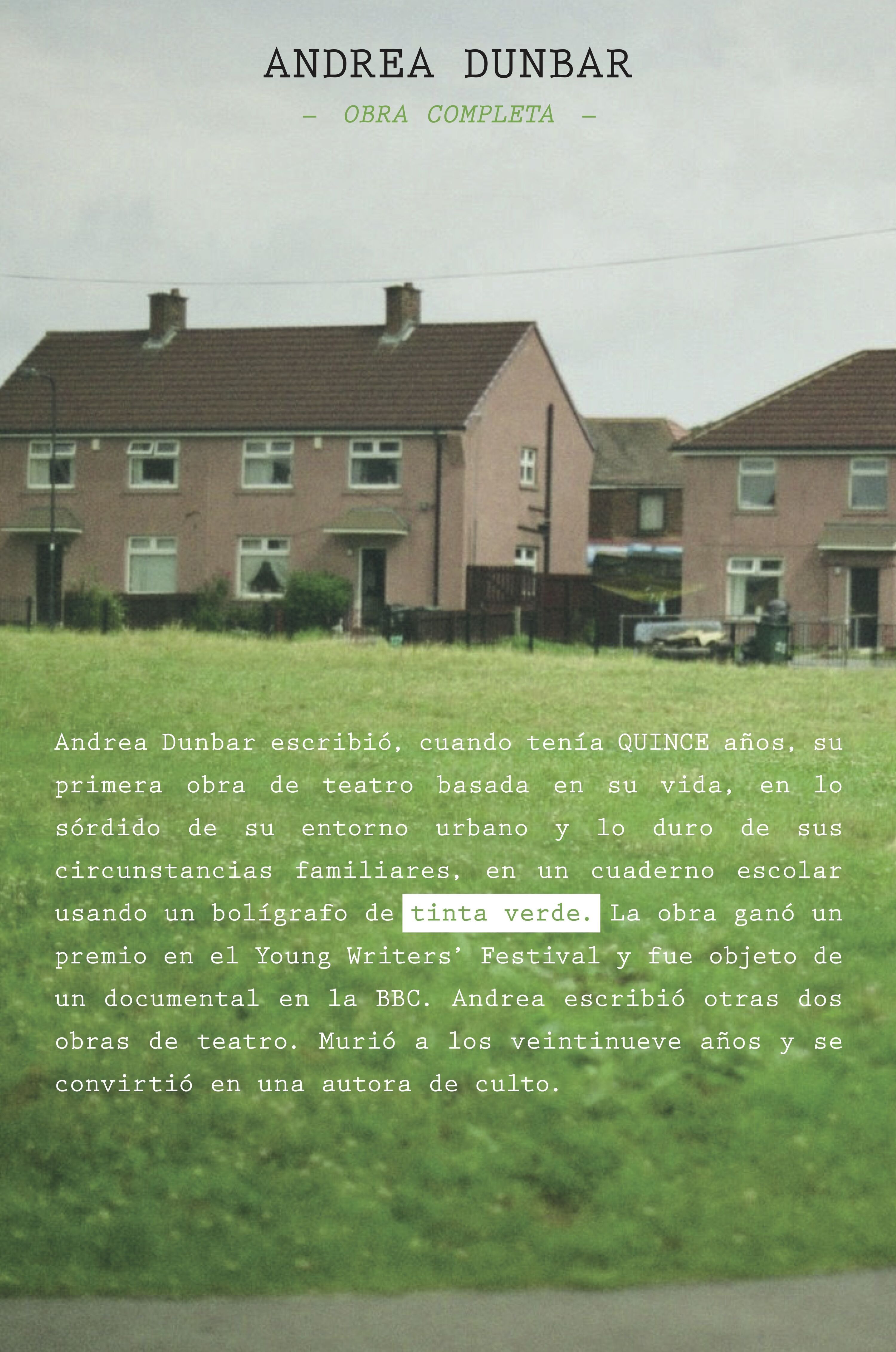 ANDREA DUNBAR. OBRA COMPLETA.