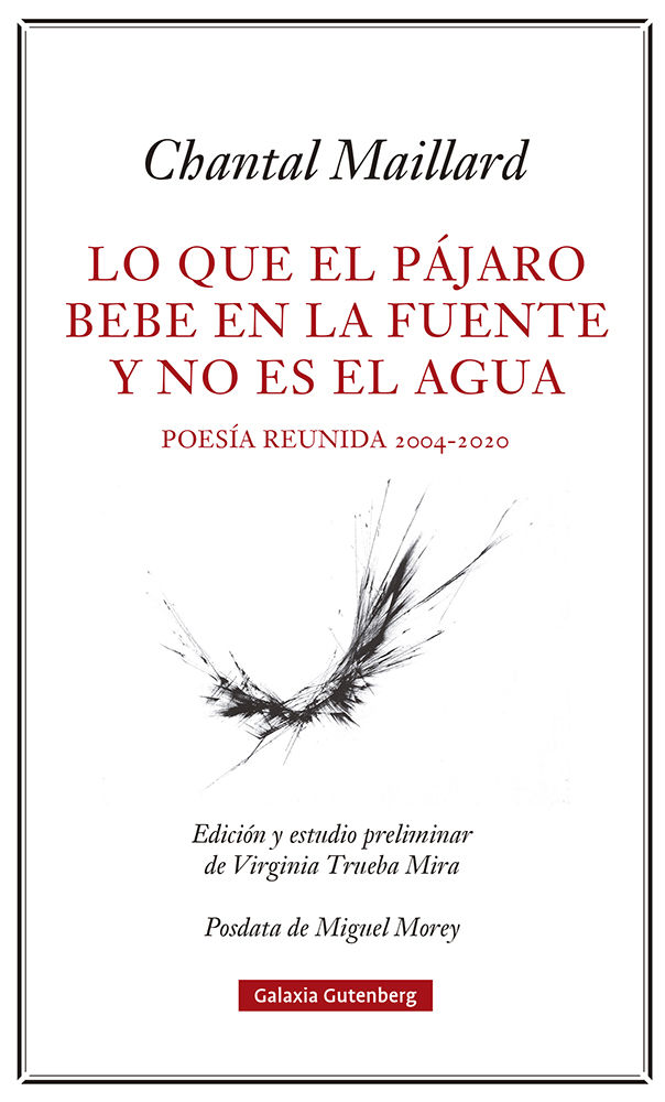 LO QUE EL PÁJARO BEBE EN LA FUENTE Y NO ES EL AGUA. OBRA POÉTICA REUNIDA 2004-2020