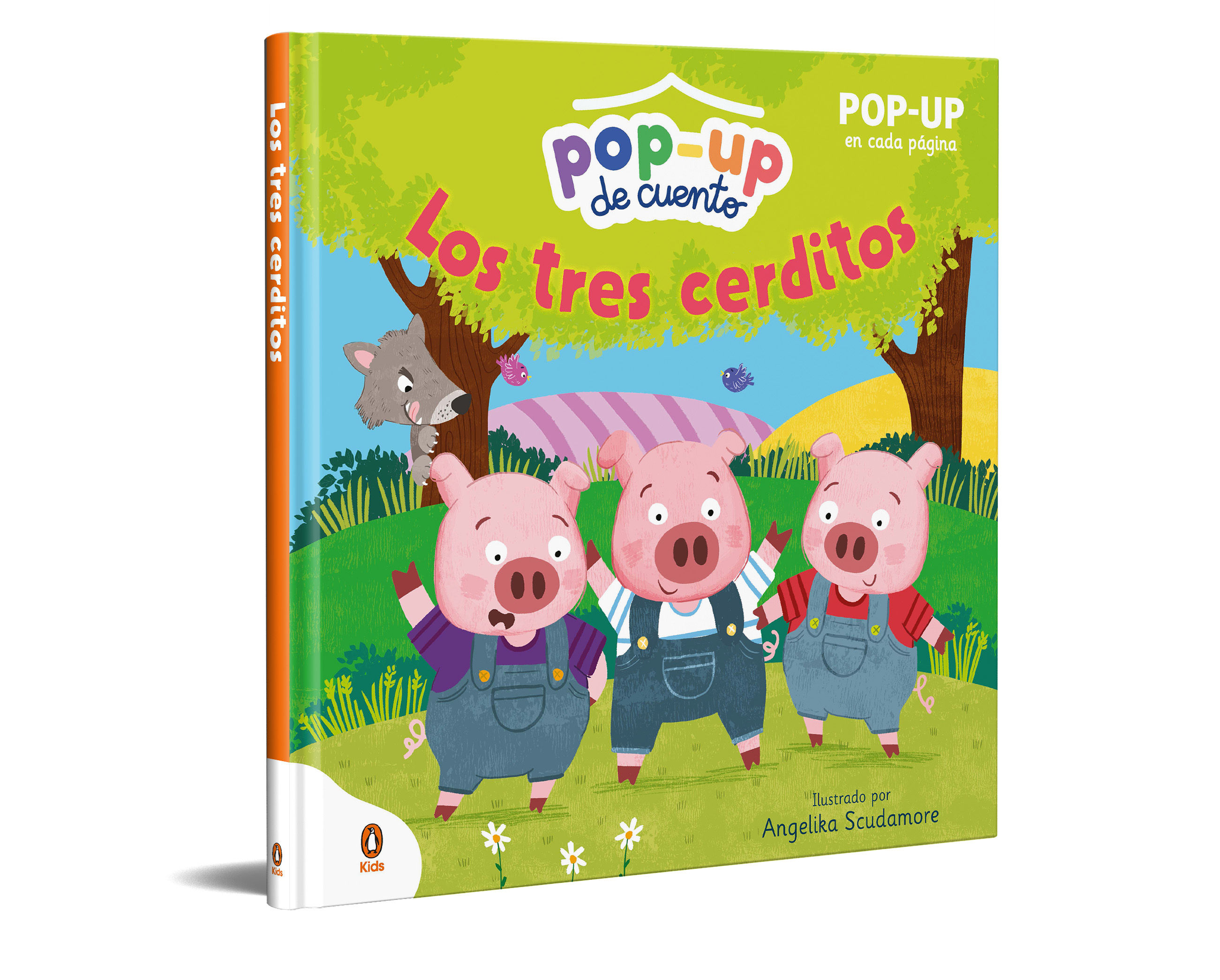 LOS TRES CERDITOS (POP-UP DE CUENTO). CON POP-UP EN CADA PÁGINA PARA NIÑOS Y NIÑAS