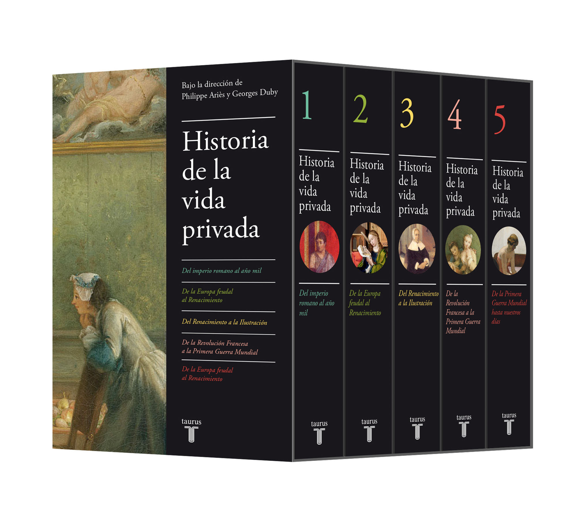 HISTORIA DE LA VIDA PRIVADA. EDICIÓN ESTUCHE CON LOS 5 VOLÚMENES