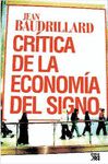 CRÍTICA DE LA ECONOMÍA POLÍTICA DEL SIGNO