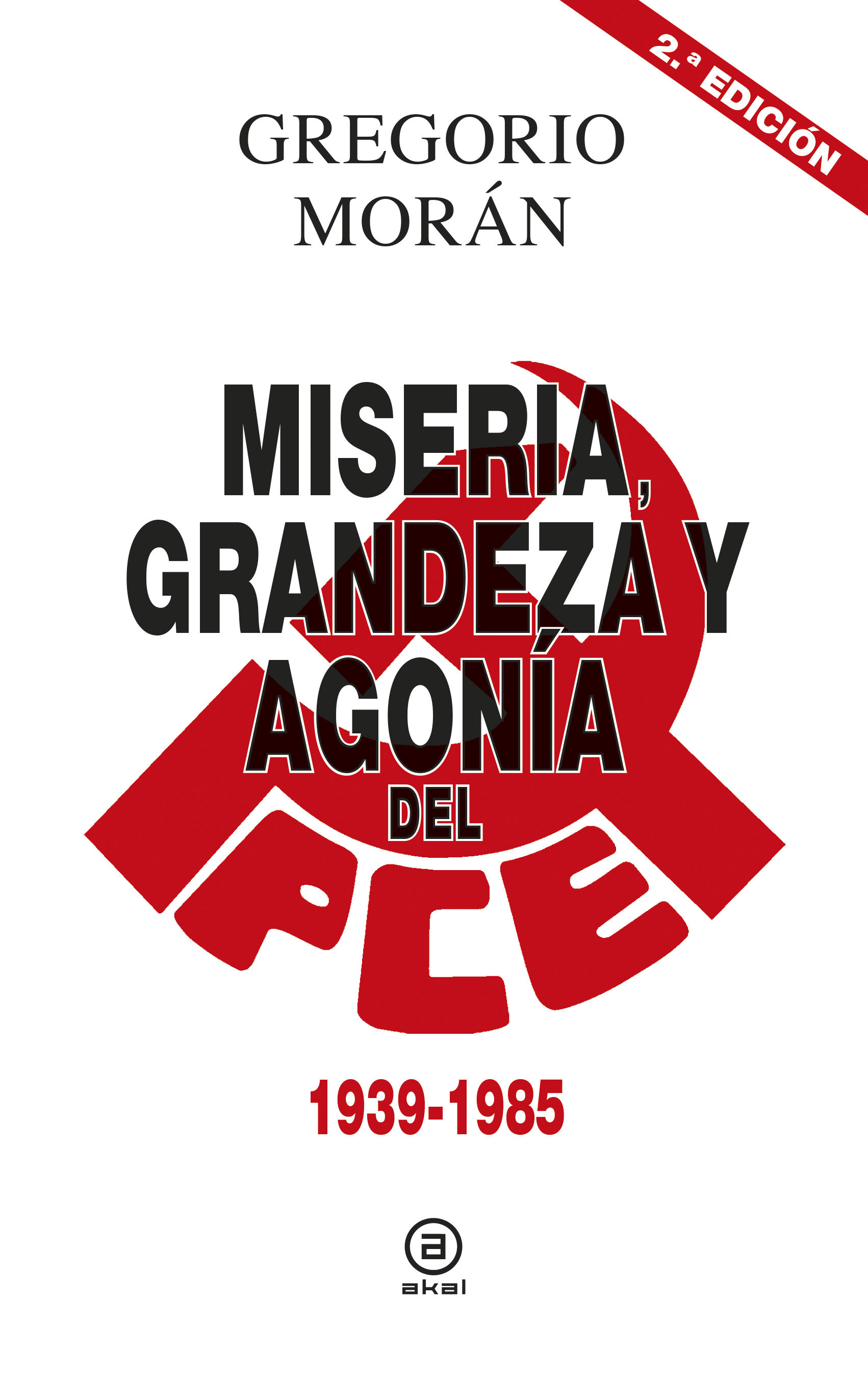 MISERIA, GRANDEZA Y AGONÍA DEL PARTIDO COMUNISTA DE ESPAÑA. 1939-1985