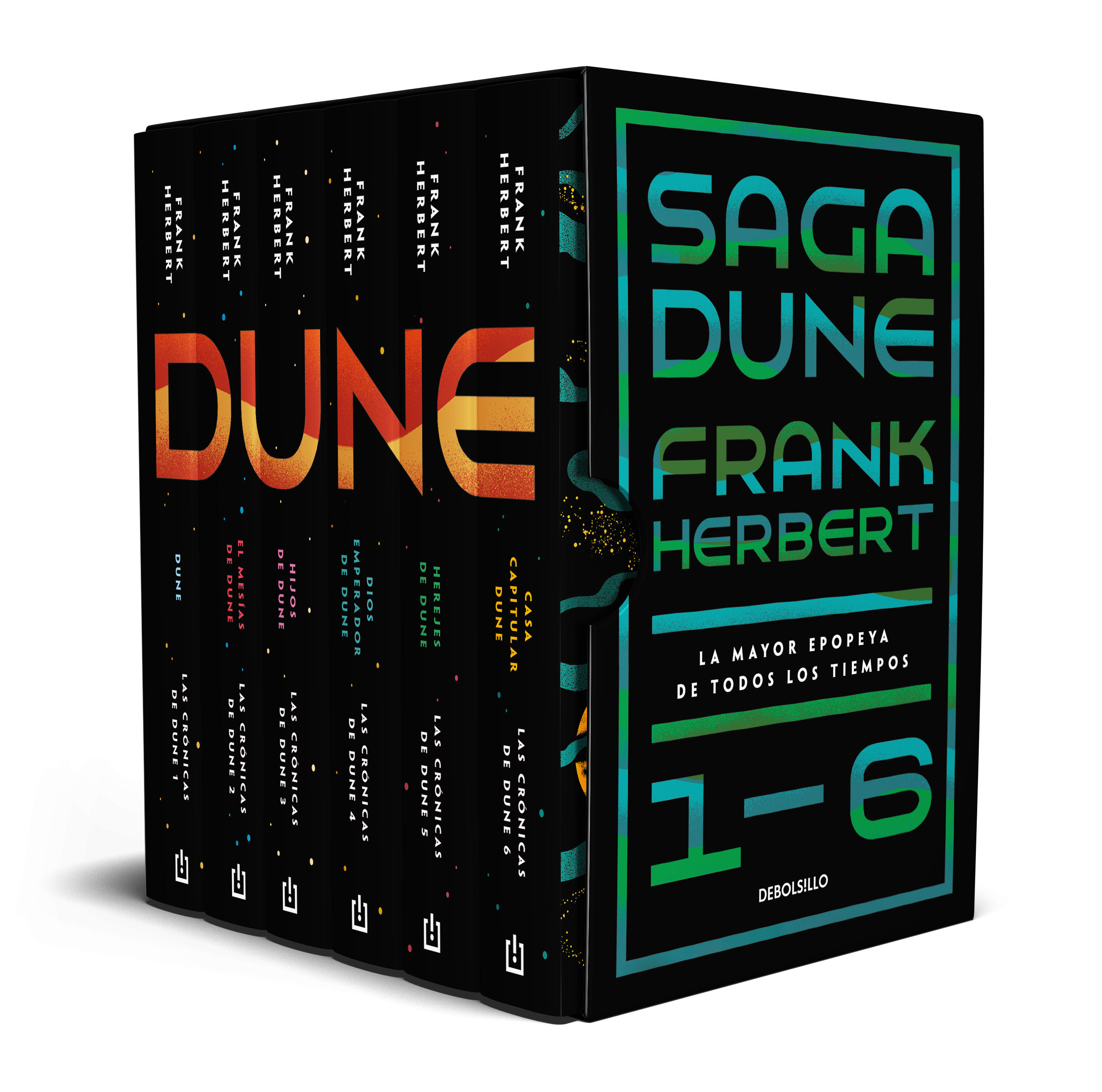 SAGA DUNE. (EDICIÓN ESTUCHE CON: DUNE  EL MESÍAS DE DUNE  HIJOS DE DUNE  DIOS EMPERADOR