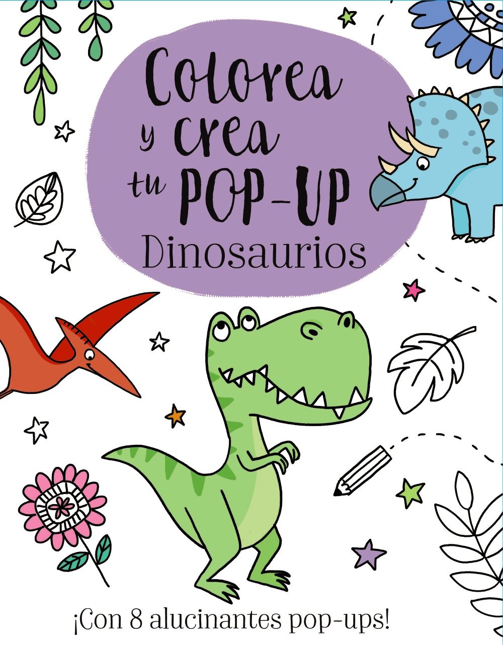 COLOREA Y CREA TU POP-UP. DINOSAURIOS. 