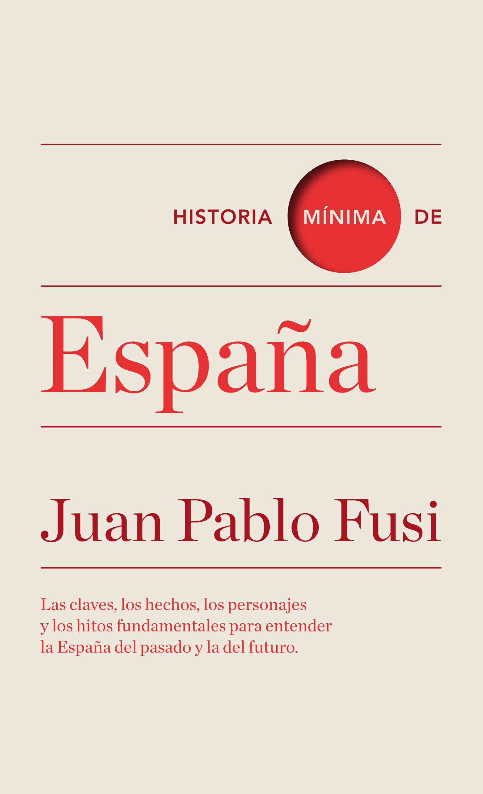 HISTORIA MÍNIMA DE ESPAÑA. 