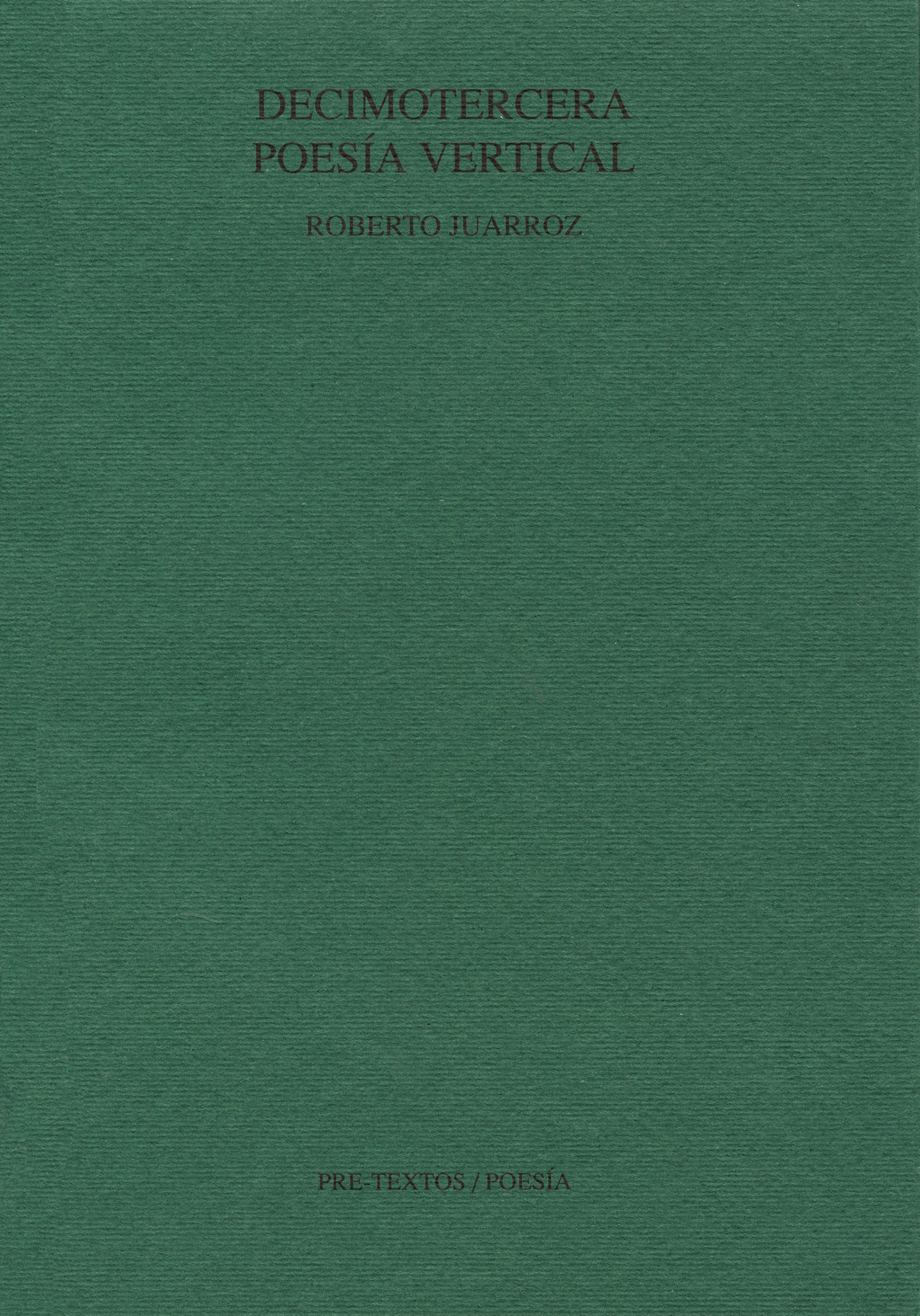DECIMOTERCERA POESÍA VERTICAL