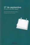 27 DE SEPTIEMBRE "UN DIA EN LA VIDA DE LAS MUJERES". 