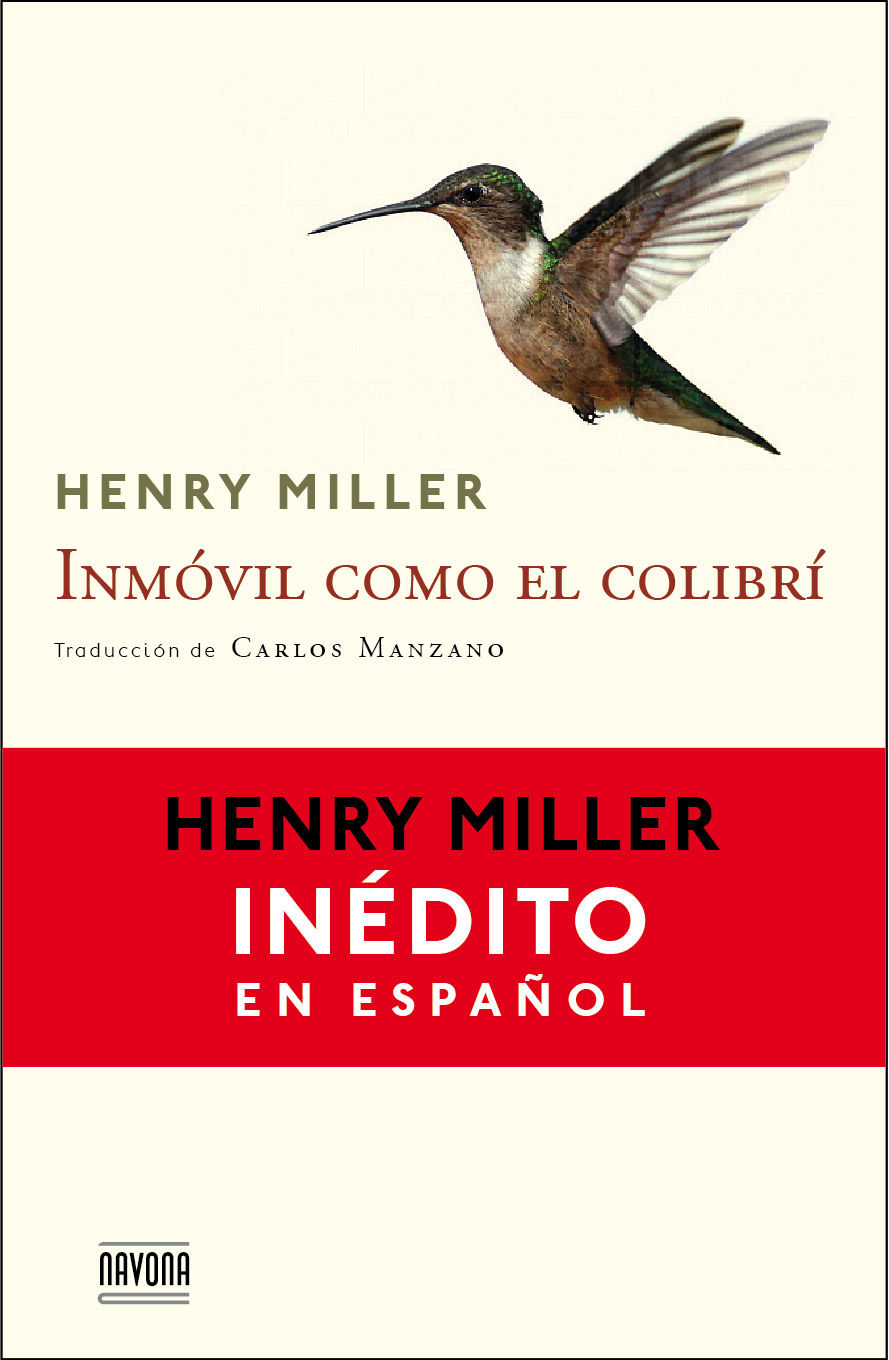 INMÓVIL COMO EL COLIBRÍ. 