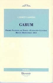 GARUM. PREMIO NAIONAL DE POESIA