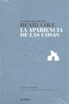 ANTOLOGÍA POÉTICA. LA APARIENCIA DE LAS COSAS