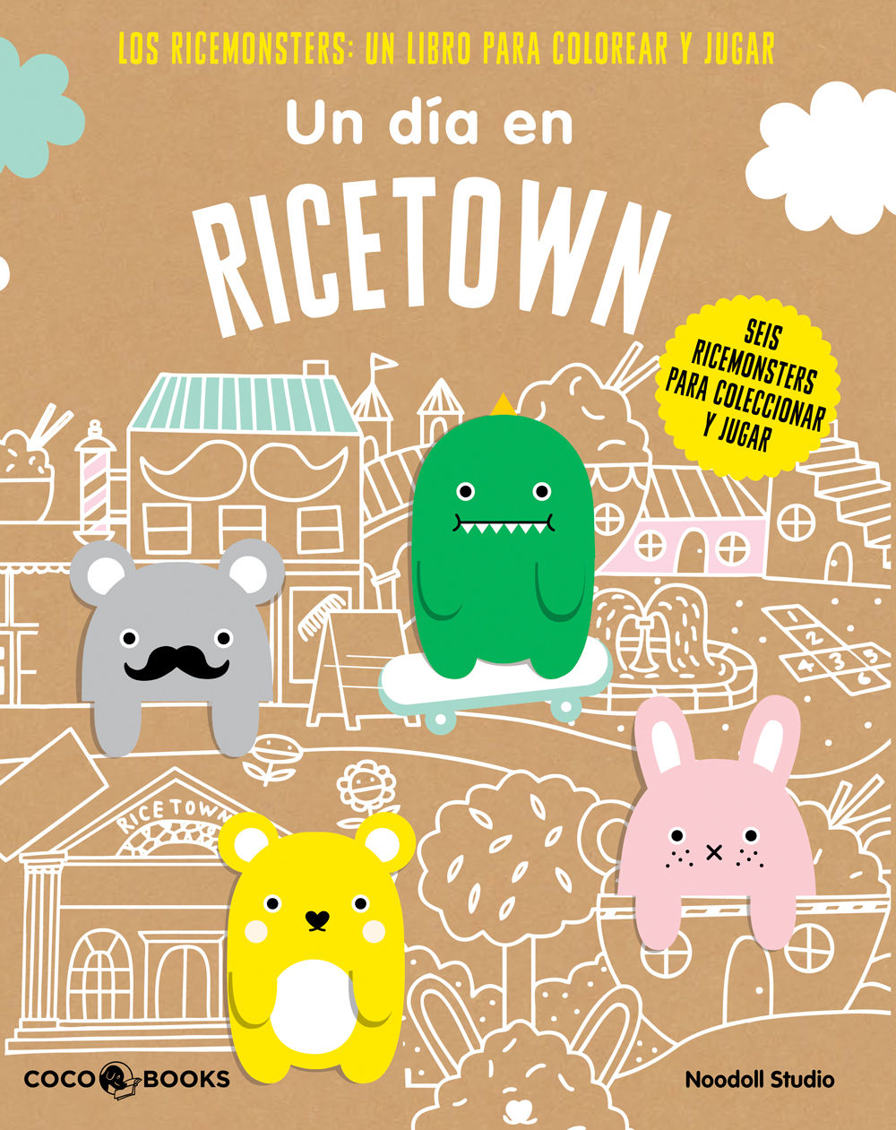 UN DÍA EN RICETOWN. LOS RICEMONSTERS: UN LIBRO PARA COLOREAR Y JUGAR