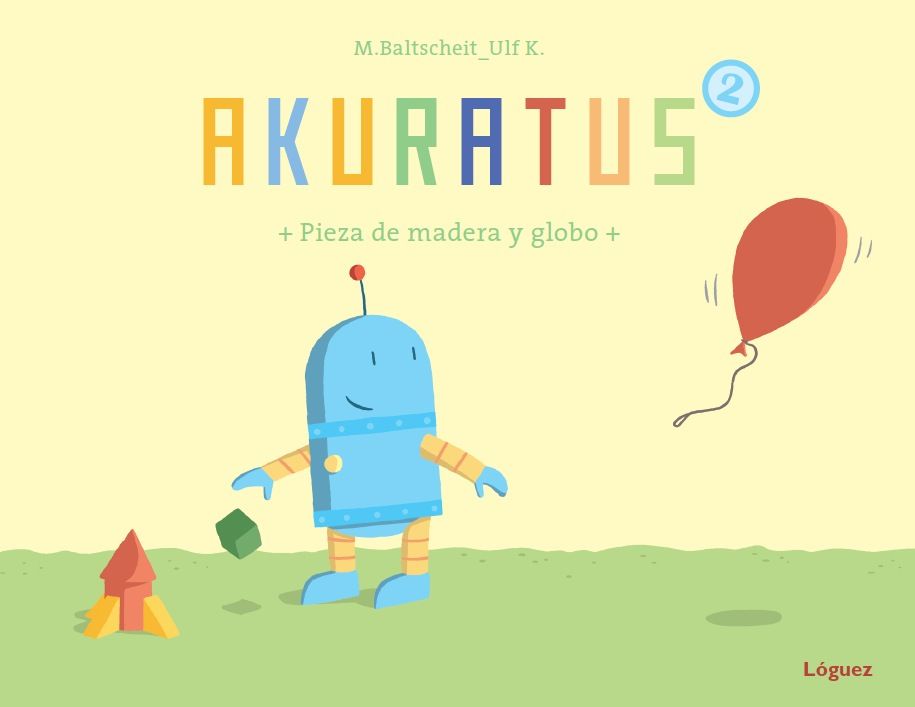 AKURATUS2. PIEZA DE MADERA Y GLOBO