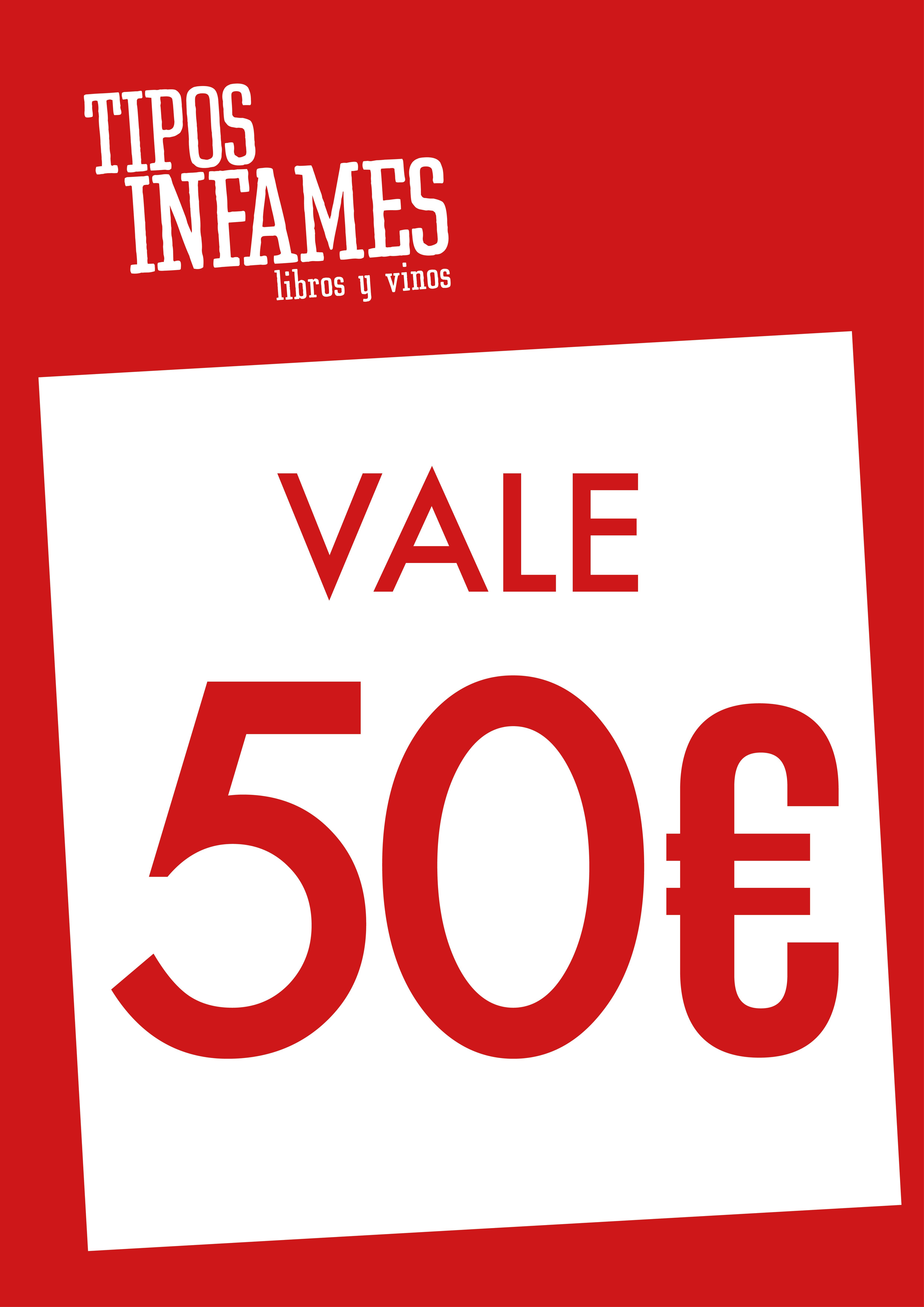 CHEQUE REGALO / VALE 50€. 