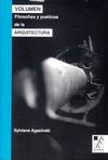 VOLUMEN FILOSOFIAS Y POETICAS DE LA ARQUITECTURA.