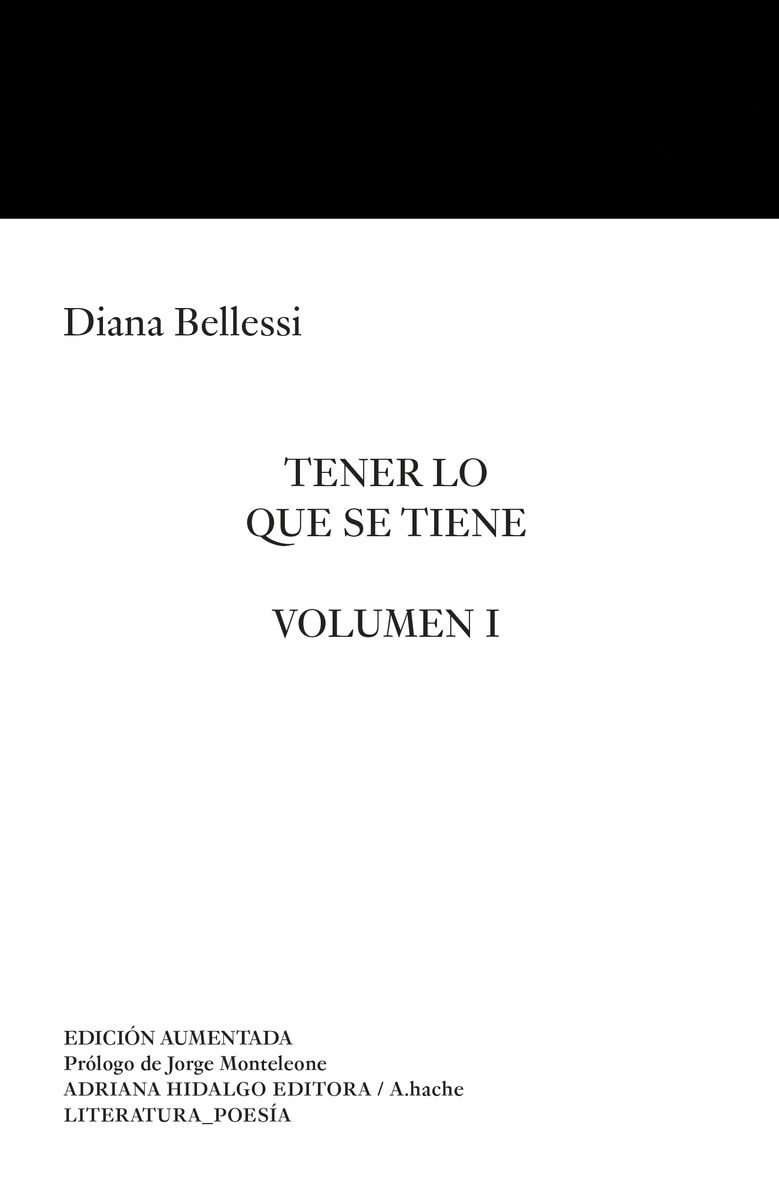 TENER LO QUE SE TIENE